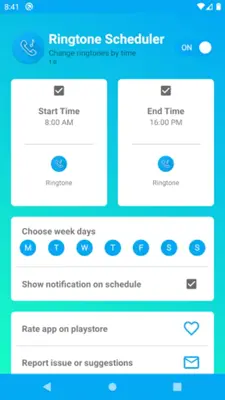 Ringtone Scheduler Free android App screenshot 0