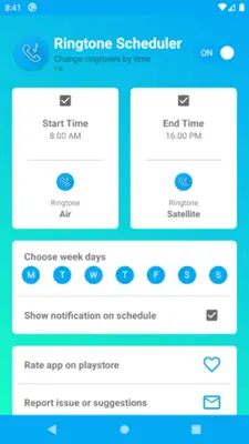 Ringtone Scheduler Free android App screenshot 2